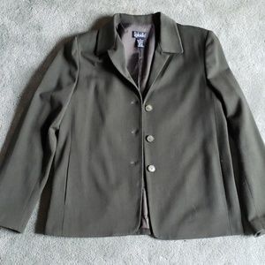 EUC Rafaella Sz 10 dark green blazer